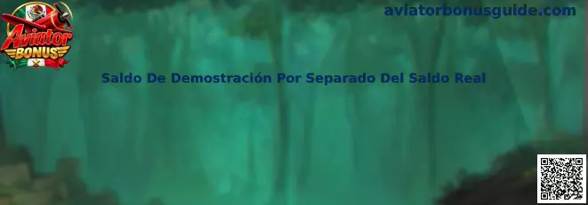 Ejemplo visual de la separación entre saldo de demostración y saldo real en una interfaz de juego